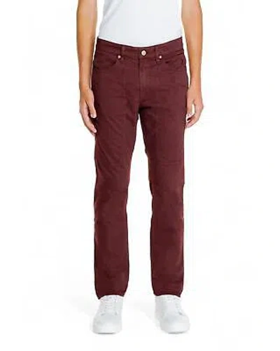 Pre-owned Jeckerson Twill Pants For Men - Burgundy - Red -size W40 In Rot