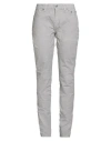 Jeckerson Woman Pants Light Grey Size 31 Cotton, Pes, Elastane In Gray