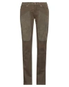 Jeckerson Woman Pants Military Green Size 30 Cotton, Elastane, Polyester, Polyurethane In Brown