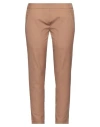 Jecky Woman Pants Camel Size 8 Virgin Wool In Beige