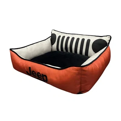 Jeep Grille Cuddler Dog Bed, Orange