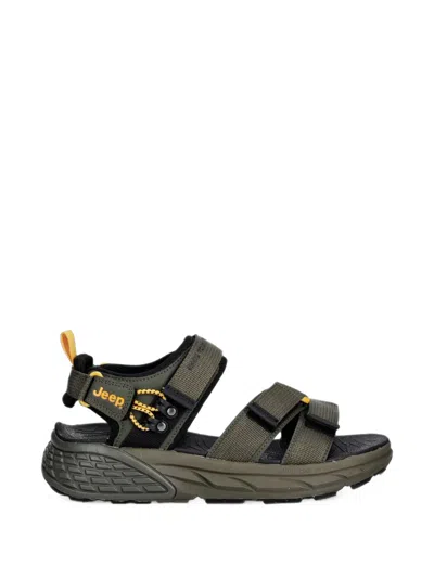 Jeep Groove Touch-strap Sandals In Green
