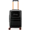 Jeep Jh002b Carry-on 19 Inch Hardside Expandable Luggage With Spinner Wheels In Black