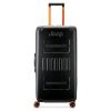 Jeep Jh002b Checked-large 29 Inch Hardside Expandable Luggage With Spinner Wheels In Black