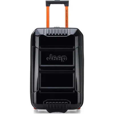 Jeep Jh003b 21" Carry On Hardside Expandable Luggage With Two Wheels In Black