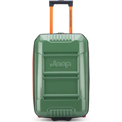 Jeep Jh003b 21" Carry On Hardside Expandable Luggage With Two Wheels In Green