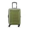 Jeep Jh004c Checked-medium 24 Inch Hardside Expandable Luggage With Spinner Wheels In Green