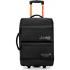 Jeep Js006b 20 Inch Two Wheel Rolling Travel Duffle Bag In Black