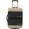 Jeep Js006b 20 Inch Two Wheel Rolling Travel Duffle Bag In Sand