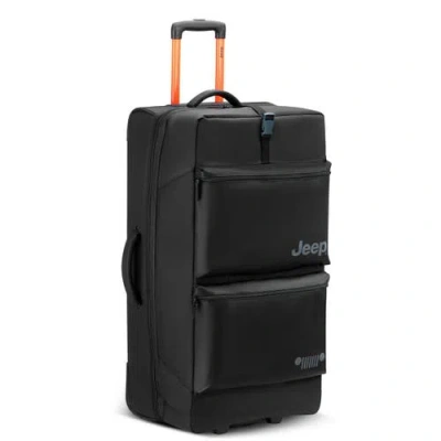 Jeep Js006b  31 Inch Two Wheel Rolling Travel Duffle Bag In Black