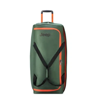 Jeep Js009d 27 Inch Two Wheel Rolling Travel Duffle Bag In Green