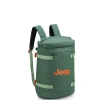 Jeep Js013c  15.6" Laptop Cylindrical Backpack In Green