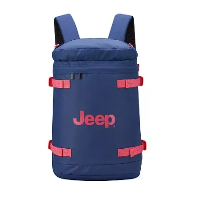 Jeep Js013c Large Zip Top Backpack In Blue
