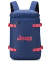 Jeep Peak Js013c Cylindrical Backpack In Blue