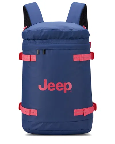 Jeep Peak Js013c Cylindrical Backpack In Blue