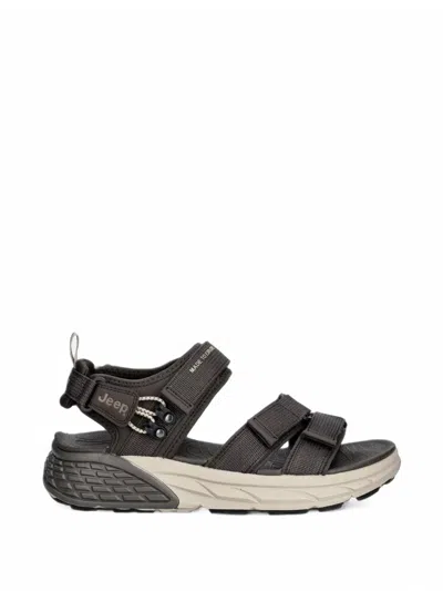 Jeep Touch-strap Sandals In Gray