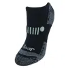 Jeep Women's Classic Cotton No Show Socks (3 Pair Pack) In Black