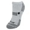 Jeep Women's Classic Cotton No Show Socks (3 Pair Pack) In Grey