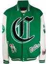 Jeff Hamilton Boston Celtics Colour-block Bomber Jacket In Green
