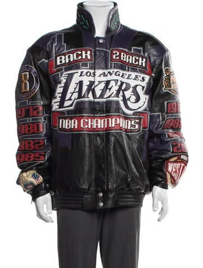 Pre-owned Jeff Hamilton Graphic Print Bomber Jacket In Black