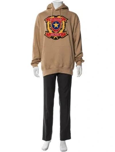 Pre-owned Jeff Hamilton Graphic Print Crew Neck Hoodie In Neutrals
