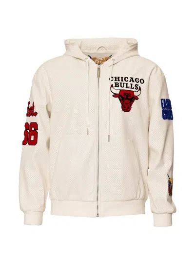 Jeff Hamilton Hooded Zip-up Jacket In White