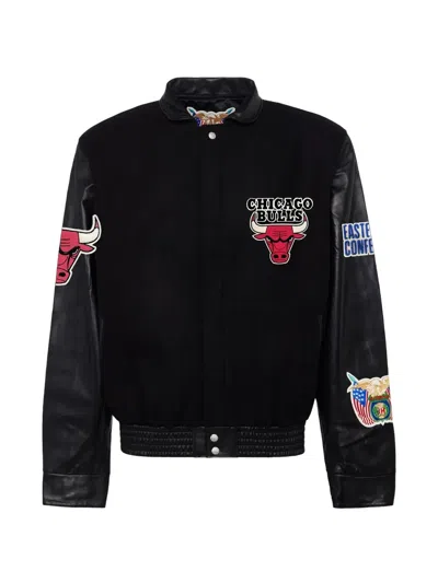 Jeff Hamilton Logo Patch Bomber Jacket In Black