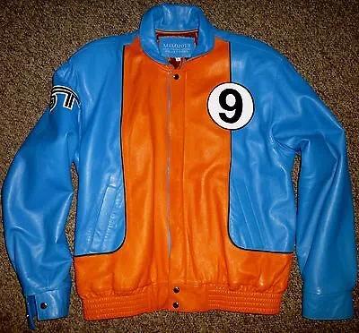 Pre-owned Jeff Hamilton / Mammoth Collection.ford Gt Heritage Italian Lambskin Jacket:new In Multicolor
