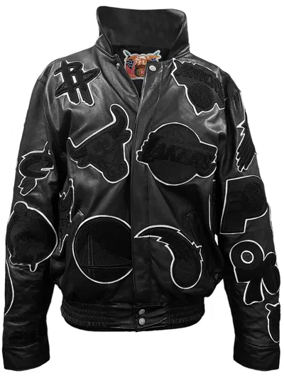 Jeff Hamilton X Nba Collage Jacket In 黑色