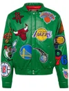 Jeff Hamilton X Nba Collage Jacket In 绿色