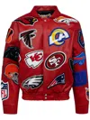 Jeff Hamilton X Nfl Collage Jacket In 红色