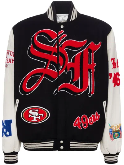 Jeff Hamilton X San Francisco 49ers Bomber Jacket In 黑色
