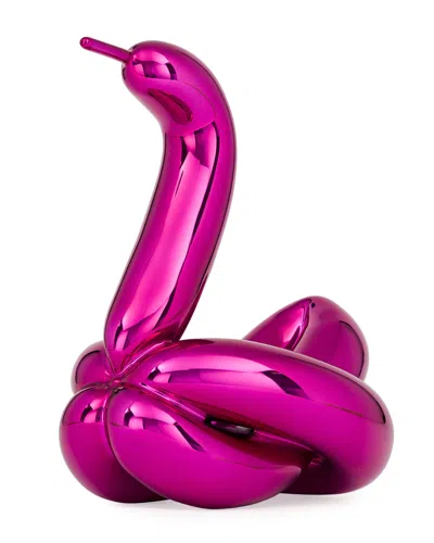 Jeff Koons X Bernardaud Balloon Swan (magenta)