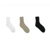 Jefferies Socks Women's Organic Cotton Turn Cuff Sock (pack Of 3) In Multi