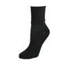 Jefferies Socks Women's Plus Size Cotton Turn Cuff Sock In Black