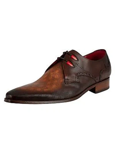 Pre-owned Jeffery West Men's Vintage Leather Shoes, Brown