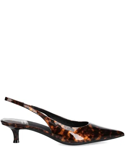 Jeffrey Campbell 50mm Tortoiseshell Slingback Pumps In Brown