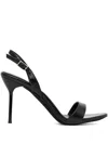 Jeffrey Campbell 95mm Go-getter Slingback Stiletto Sandals In Black