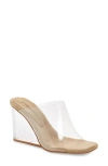 Jeffrey Campbell Acetate Wedge Mule In White