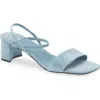 Jeffrey Campbell Adapt Ankle Strap Sandal In Pastel Blue Suede