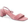 Jeffrey Campbell Adapt Ankle Strap Sandal In Rose Suede
