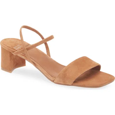 Jeffrey Campbell Adapt Ankle Strap Sandal In Tan Suede