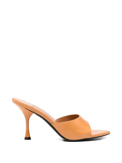 Jeffrey Campbell Agent Leather Sandals In Brown