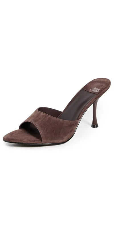 Jeffrey Campbell Agent Sandals Brown Suede