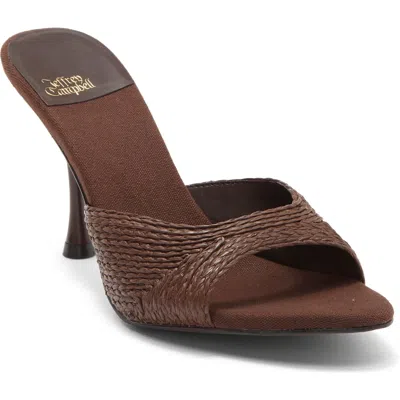 Jeffrey Campbell Agent Slide Sandal In Brown