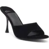 Jeffrey Campbell Agent Slide Sandal In Black Suede