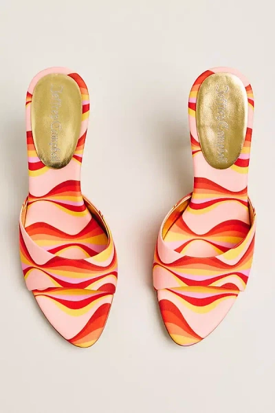 Jeffrey Campbell Agent Suede Mule Heels In Multi