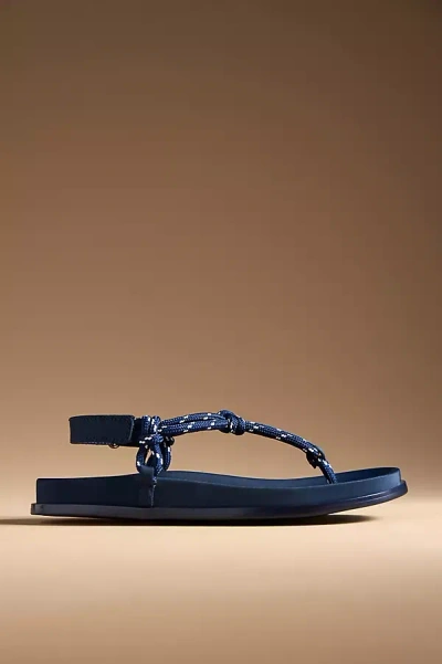 Jeffrey Campbell All-aboard Rope Sandals In Blue