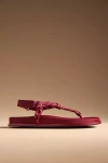 Jeffrey Campbell All-aboard Rope Sandals In Red