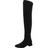 Jeffrey Campbell Allured Womens Block Heel Faux Suede Over-the-knee Boots